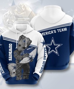 Sports American Football Nfl Dallas Cowboys Usa Sport All Over Print Hoodie 3D 9