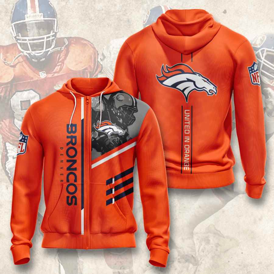Sports American Football Nfl Denver Broncos Usa Sport All Over Print Hoodie 3D