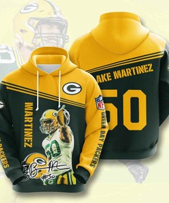 Sports American Football Nfl Green Bay Packers Blake Martinez Usa Hoodie 3D