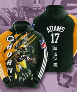 Sports American Football Nfl Green Bay Packers Davante Adams Usa Hoodie 3D