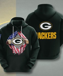 Sports American Football Nfl Green Bay Packers Usa Sport All Over Print Hoodie 3D 1