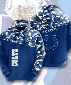 Sports American Football Nfl Indianapolis Colts Usa Sport All Over Print Hoodie 3D 2