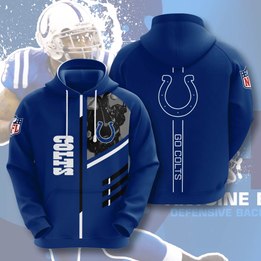 Sports American Football Nfl Indianapolis Colts Usa Sport All Over Print Hoodie 3D 3