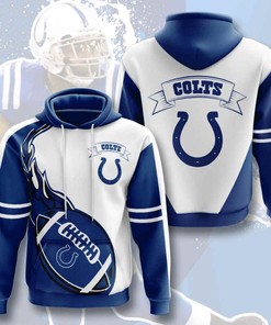 Sports American Football Nfl Indianapolis Colts Usa Sport All Over Print Hoodie 3D 4