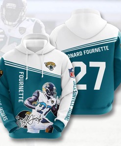 Sports American Football Nfl Jacksonville Jaguars Leonard Fournette Usa Hoodie 3D