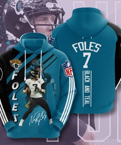 Sports American Football Nfl Jacksonville Jaguars Nick Foles Usa Hoodie 3D