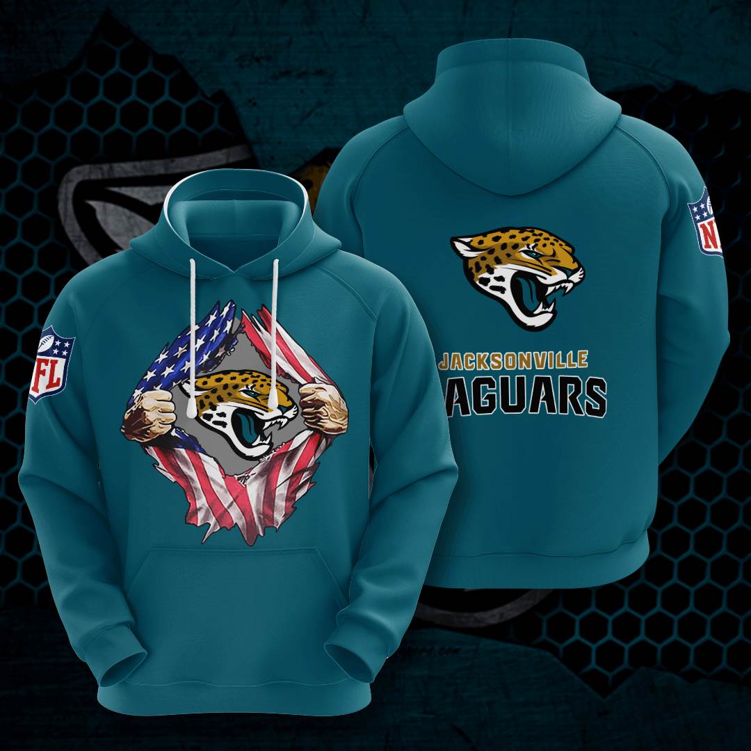 Sports American Football Nfl Jacksonville Jaguars Usa All Over Print Hoodie 3D