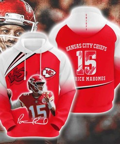 Sports American Football Nfl Kansas City Chiefs Patrick Mahomes Usa Sport All Over Print Hoodie 3D 1