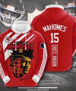 Sports American Football Nfl Kansas City Chiefs Patrick Mahomes Usa Sport All Over Print Hoodie 3D 2