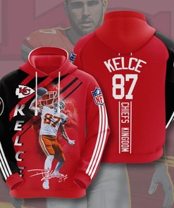 Sports American Football Nfl Kansas City Chiefs Travis Kelce Usa Hoodie 3D