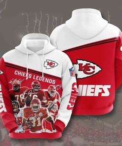 Sports American Football Nfl Kansas City Chiefs Usa Sport All Over Print Hoodie 3D 2