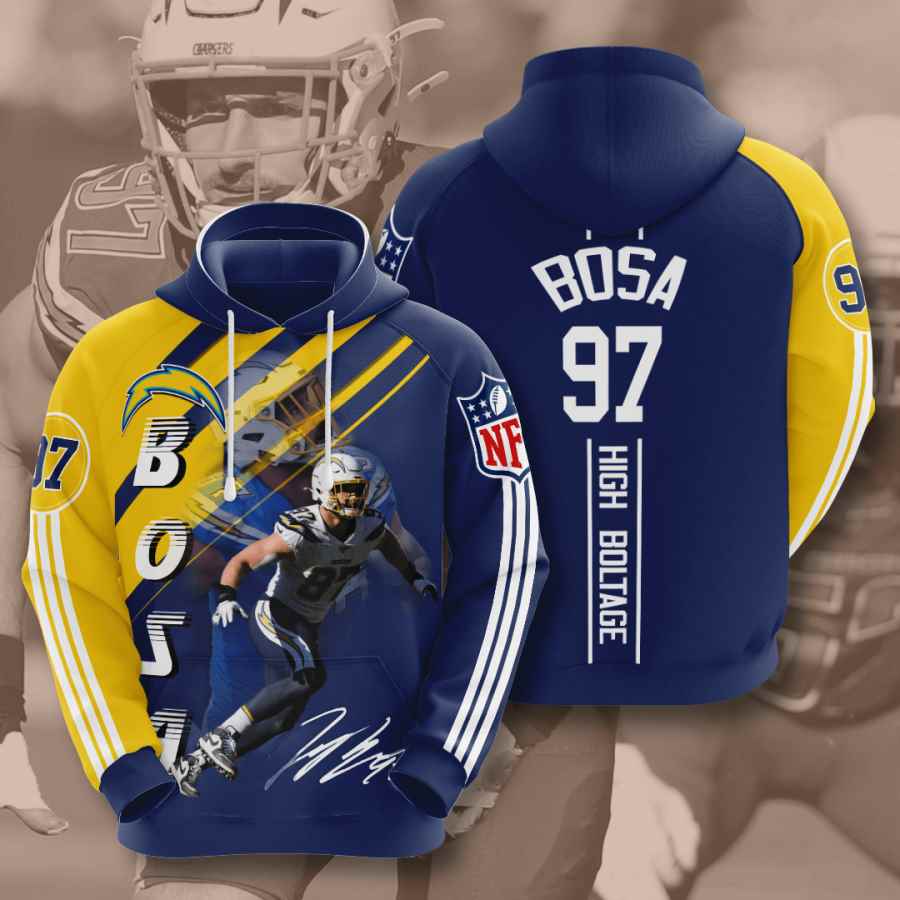 Sports American Football Nfl Los Angeles Chargers Joey Bosa Usa Hoodie 3D