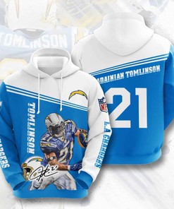 Sports American Football Nfl Los Angeles Chargers Ladainian Tomlinson Usa Hoodie 3D