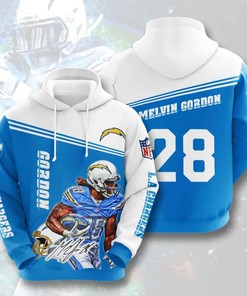 Sports American Football Nfl Los Angeles Chargers Melvin Gordon Usa Hoodie 3D