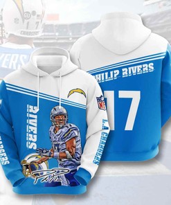 Sports American Football Nfl Los Angeles Chargers Philip Rivers Usa Hoodie 3D