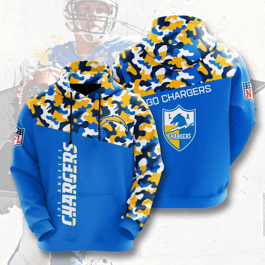 Sports American Football Nfl Los Angeles Chargers Usa All Over Print Hoodie 3D