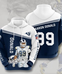 Sports American Football Nfl Los Angeles Rams Aaron Donald Usa Hoodie 3D