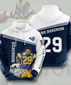 Sports American Football Nfl Los Angeles Rams Eric Dickerson Usa Hoodie 3D