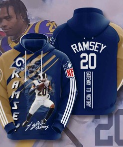Sports American Football Nfl Los Angeles Rams Jalen Ramsey Usa Hoodie 3D