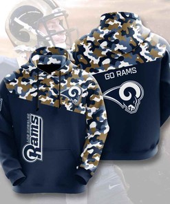 Sports American Football Nfl Los Angeles Rams Usa Sport All Over Print Hoodie 3D 3