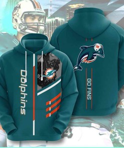 Sports American Football Nfl Miami Dolphins Usa Sport All Over Print Hoodie 3D 3