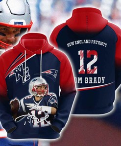 Sports American Football Nfl New England Patriots Tom Brady Usa Hoodie 3D