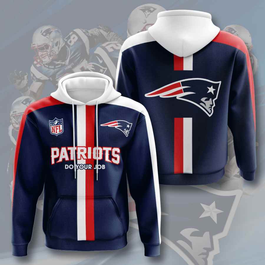 Sports American Football Nfl New England Patriots Usa Sport All Over Print Hoodie 3D