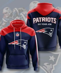 Sports American Football Nfl New England Patriots Usa Sport All Over Print Hoodie 3D 4