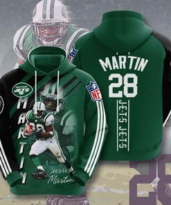 Sports American Football Nfl New York Jets Curtis Martin Usa Hoodie 3D