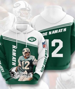 Sports American Football Nfl New York Jets Joe Namath Usa Sport All Over Print Hoodie 3D