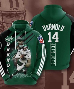 Sports American Football Nfl New York Jets Sam Darnold Usa Hoodie 3D