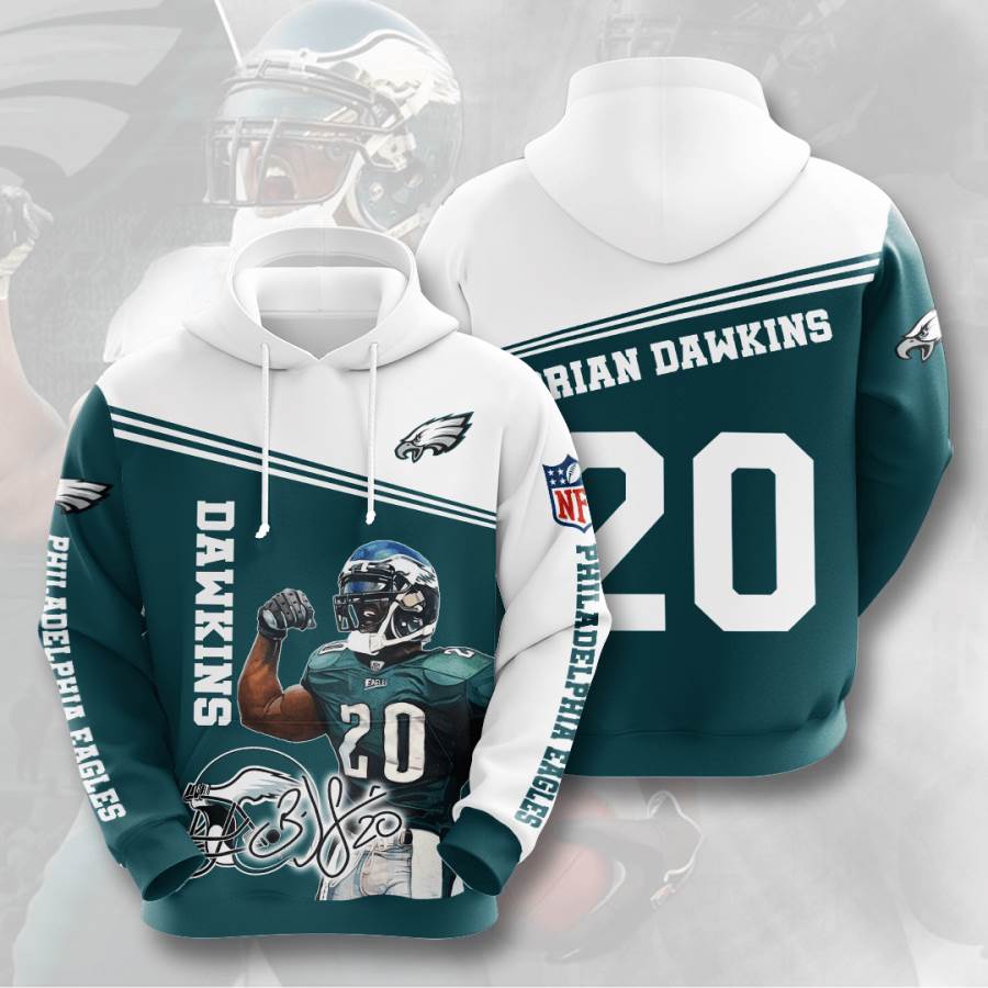 Sports American Football Nfl Philadelphia Eagles Brian Dawkins Usa Hoodie 3D