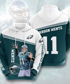 Sports American Football Nfl Philadelphia Eagles Usa Sport All Over Print Hoodie 3D