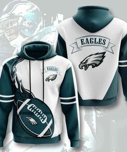 Sports American Football Nfl Philadelphia Eagles Usa Sport All Over Print Hoodie 3D 2