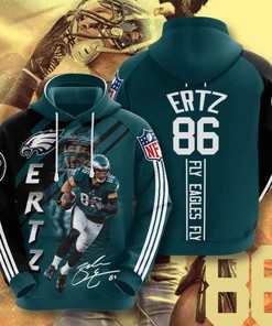 Sports American Football Nfl Philadelphia Eagles Zach Ertz Usa Hoodie 3D