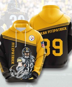 Sports American Football Nfl Pittsburgh Steelers Minkah Fitzpatrick Usa Hoodie 3D