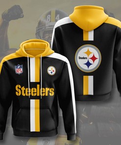 Sports American Football Nfl Pittsburgh Steelers Usa Sport All Over Print Hoodie 3D 4