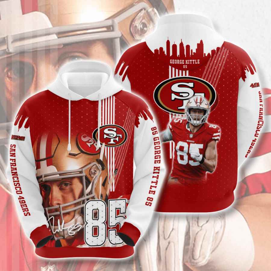 Sports American Football Nfl San Francisco Sport All Over Print Hoodie 3D 2