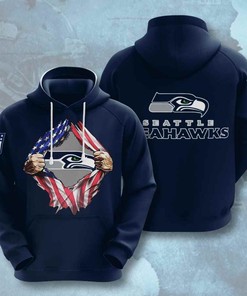 Sports American Football Nfl Seattle Seahawks Usa Sport All Over Print Hoodie 3D 3