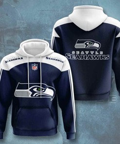 Sports American Football Nfl Seattle Seahawks Usa Sport All Over Print Hoodie 3D 4