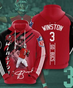 Sports American Football Nfl Tampa Bay Buccaneers Jameis Winston Usa Hoodie 3D