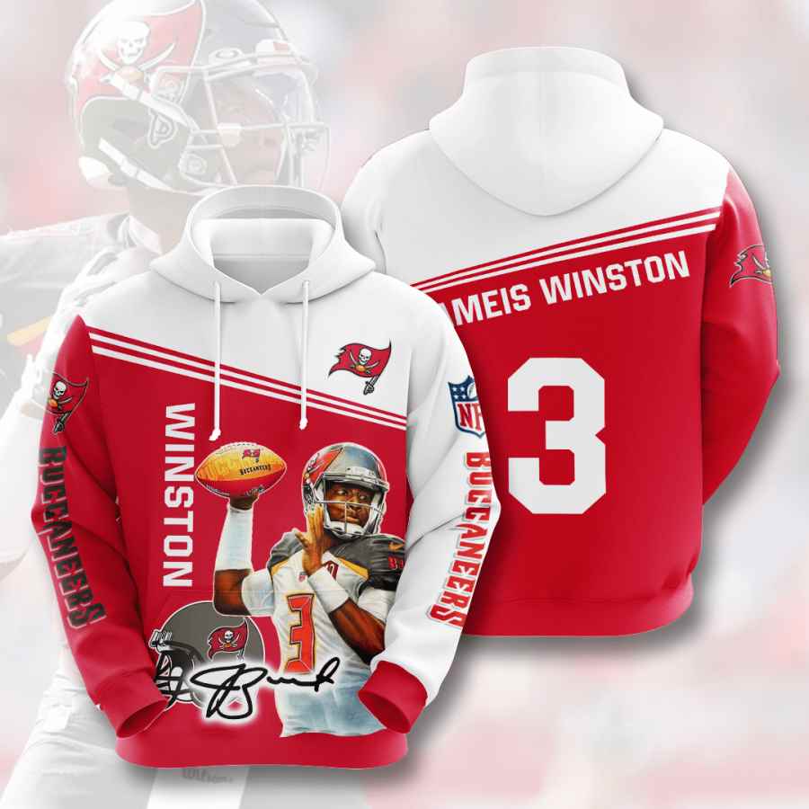 Sports American Football Nfl Tampa Bay Buccaneers Jameis Winston Usa Sport All Over Print Hoodie 3D