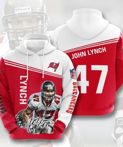 Sports American Football Nfl Tampa Bay Buccaneers John Lynch Usa Sport All Over Print Hoodie 3D