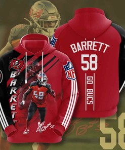 Sports American Football Nfl Tampa Bay Buccaneers Shaquil Barrett Usa Hoodie 3D