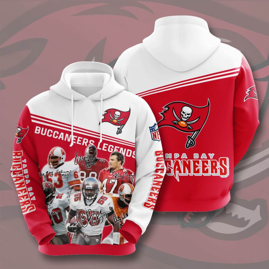 Sports American Football Nfl Tampa Bay Buccaneers Usa Sport All Over Print Hoodie 3D 1