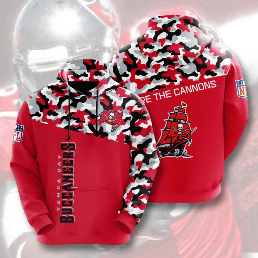Sports American Football Nfl Tampa Bay Buccaneers Usa Sport All Over Print Hoodie 3D 2
