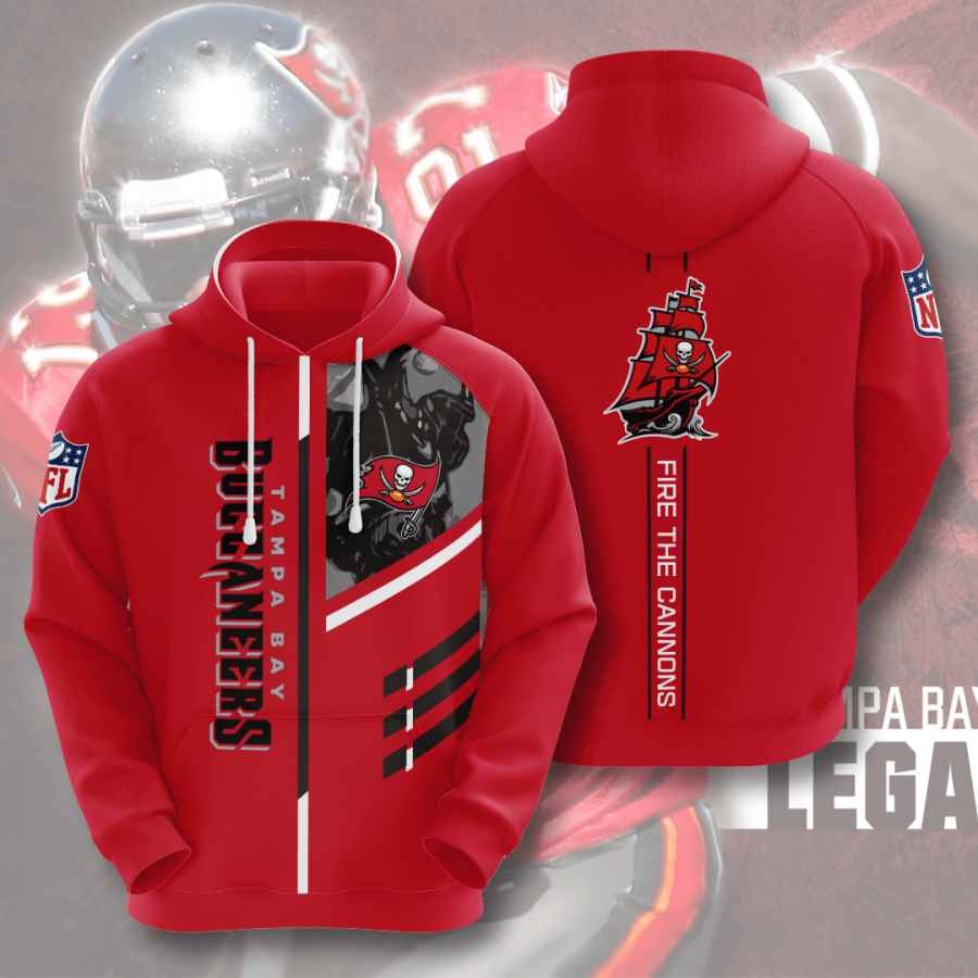 Sports American Football Nfl Tampa Bay Buccaneers Usa Sport All Over Print Hoodie 3D 3