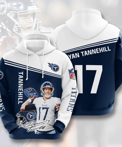 Sports American Football Nfl Tennessee Titans Ryan Tannehill Usa Sport All Over Print Hoodie 3D