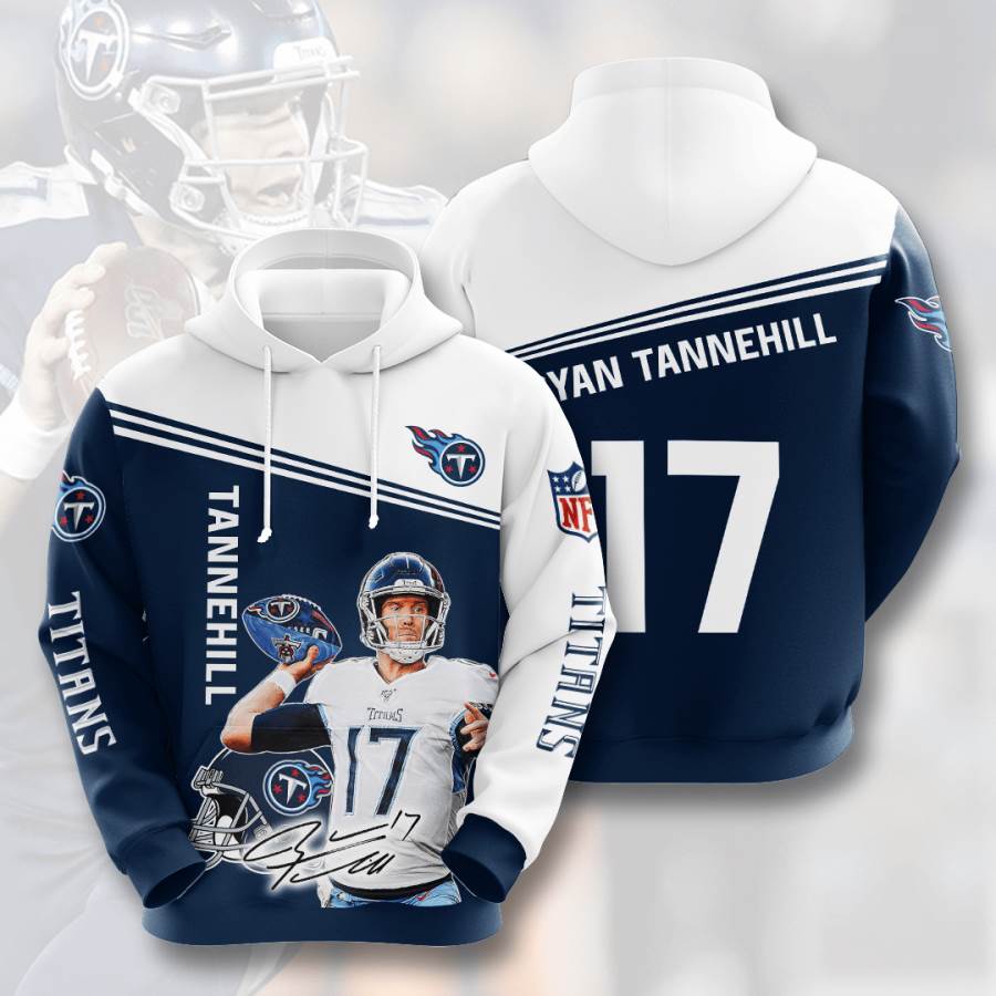 Sports American Football Nfl Tennessee Titans Ryan Tannehill Usa Sport All Over Print Hoodie 3D