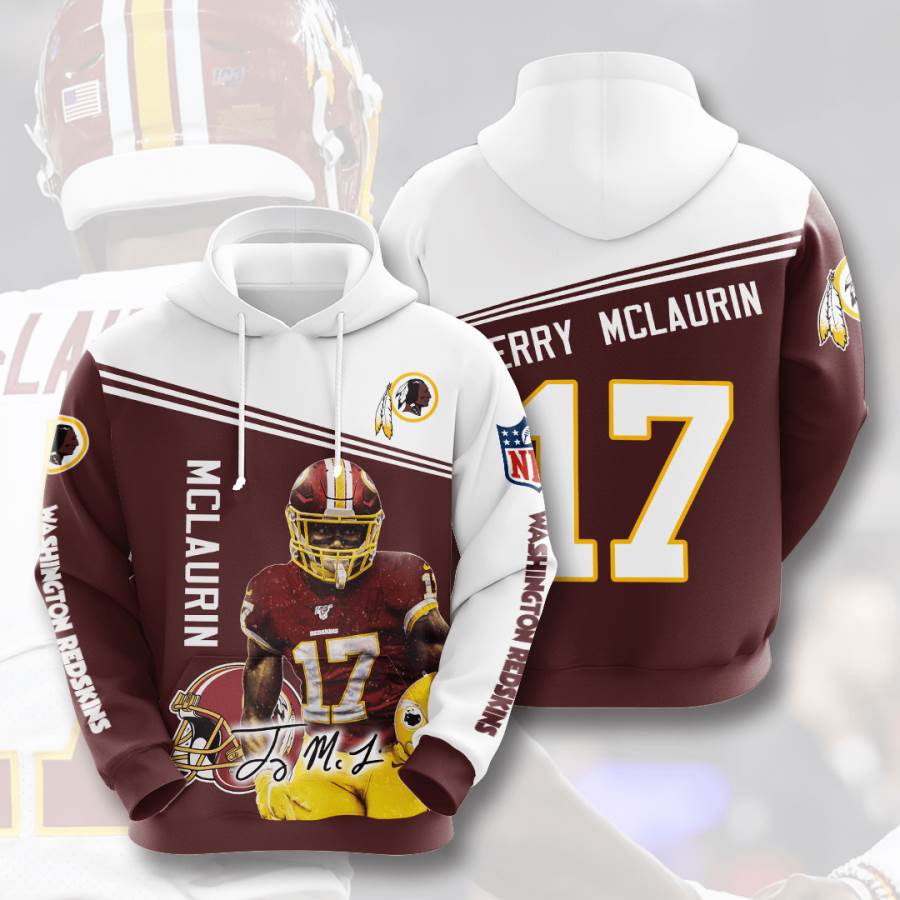Sports American Football Nfl Washington Redskins Terry Mclaurin Usa Hoodie 3D